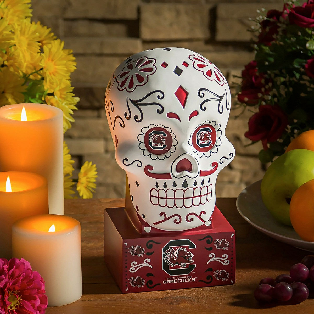 Team Sports America Recommended - University of South Carolina Sugar Skull Statue