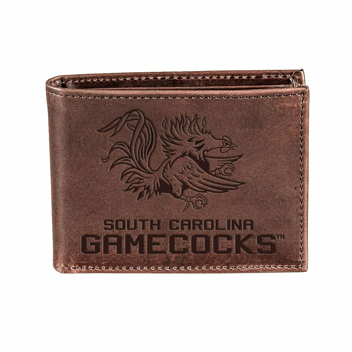 Team Sports America Exclusive - University of South Carolina, Bi-Fold Wallet, Brown, CH, 100% Genuine