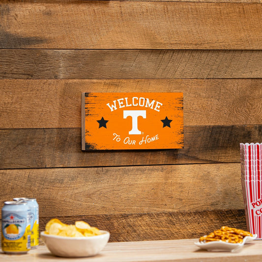 Team Sports America Signature - University of Tennessee Wood Wall Sign, 6x11
