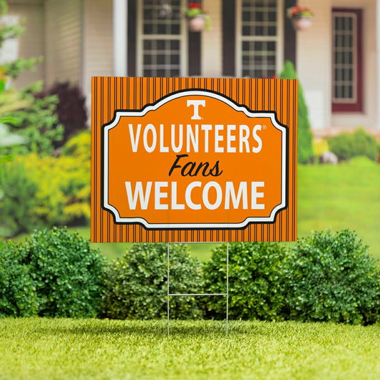 Team Sports America Recommended - University of Tennessee Coroplast Yard Sign, "Fans Welcome"