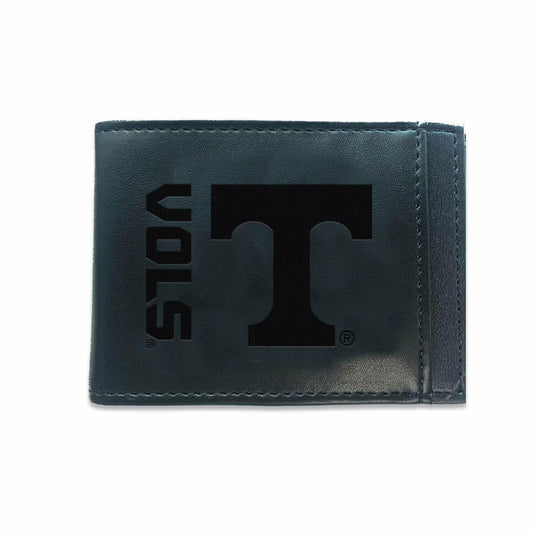 Team Sports America Essential - Front Pocket Wallet w/ RFID Blocking, University of Tennessee, Black