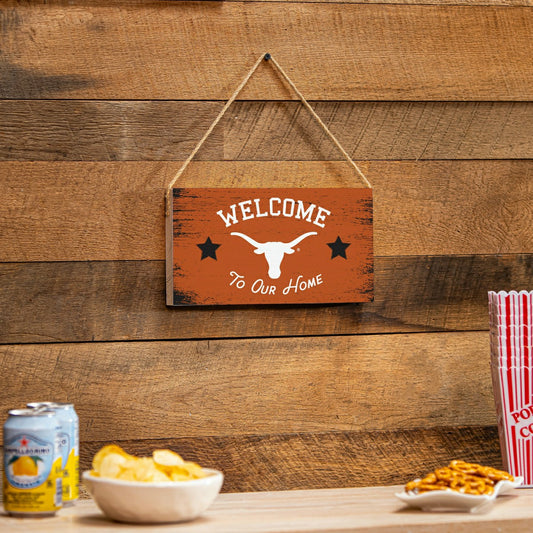 Team Sports America Signature - University of Texas Wood Wall Sign, 6x11