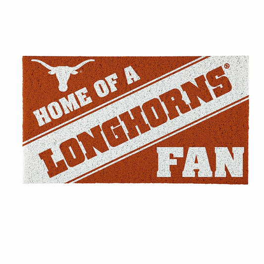 Team Sports America Recommended - University of Texas, PVC Mat COLOR, Home of a Fan