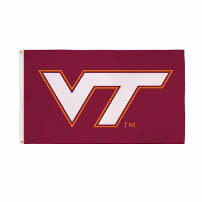 Team Sports America Recommended - Virginia Tech Single Sided Flag w/ 2 Grommets, 3'x5'