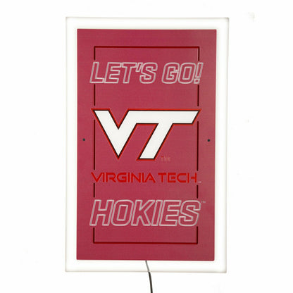 Team Sports America Value - Virginia Tech College Rectangle Neolite LED Decor
