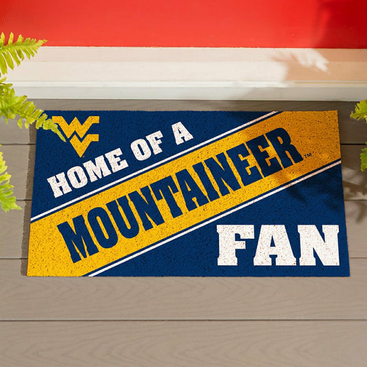 Team Sports America Trending - West Virginia University, PVC Mat COLOR, Home of a Fan