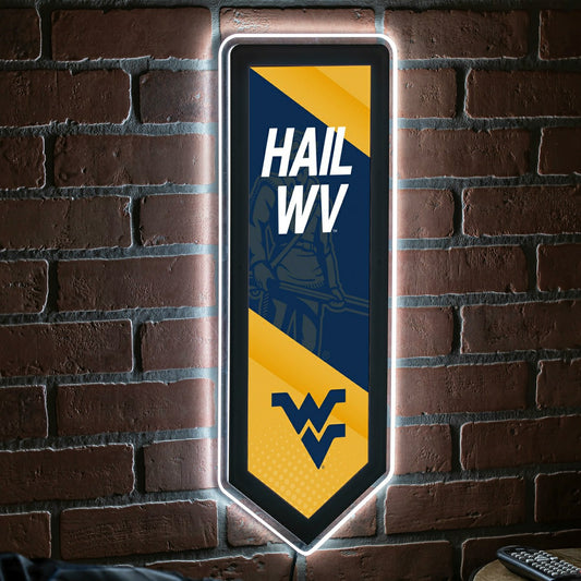 Team Sports America Best Seller - LED Wall Decor, Pennant, West Virginia University