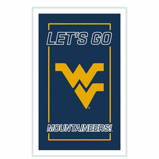 Team Sports America Recommended - West Virginia University College Rectangle Neolite LED Decor