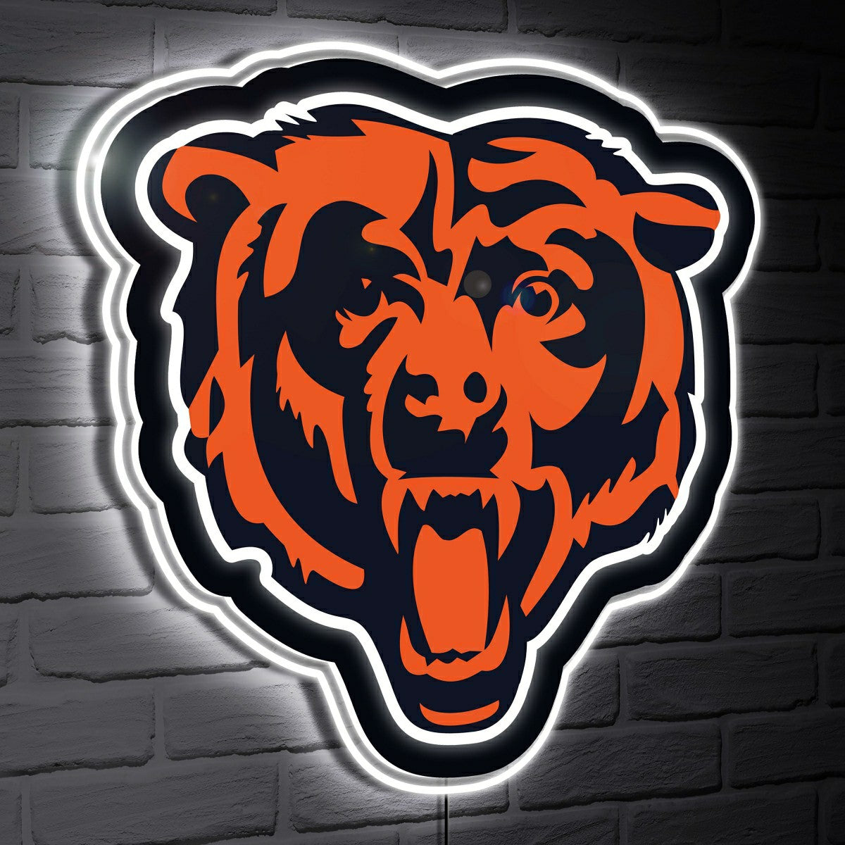Team Sports America Trending - Chicago Bears LED Wall Decor, Glazelite, Logo