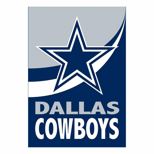 Team Sports America Signature - Dallas Cowboys Burlap House Flag