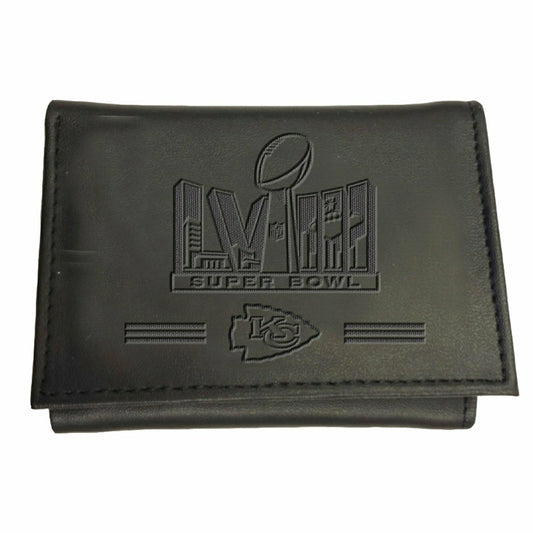 Team Sports America Best Seller - Kansas City Chiefs, Wallet, Tri-Fold, SB58 Champions, Black