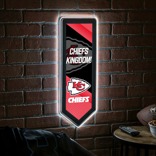 Team Sports America Everyday - LED Wall Decor, Pennant, Kansas City Chiefs