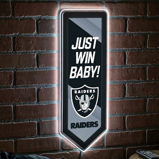 Team Sports America Recommended - LED Wall Decor, Pennant, Las Vegas Raiders