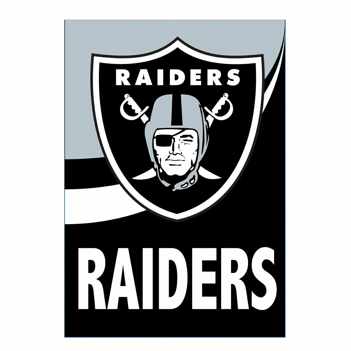 Team Sports America Signature - Las Vegas Raiders Burlap Flag GDN Size