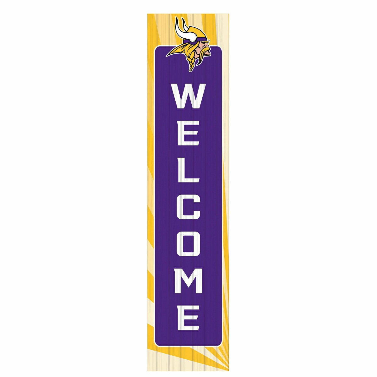 Team Sports America Essential - Minnesota Vikings Summer Seasonal Single Sided Large Leaner, 46"