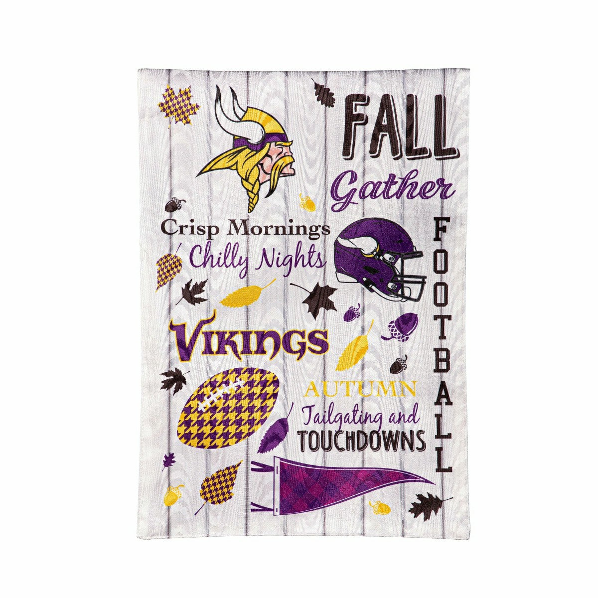 Team Sports America Best Seller - Minnesota Vikings, Moire Flag, GDN, Fall Seasonal