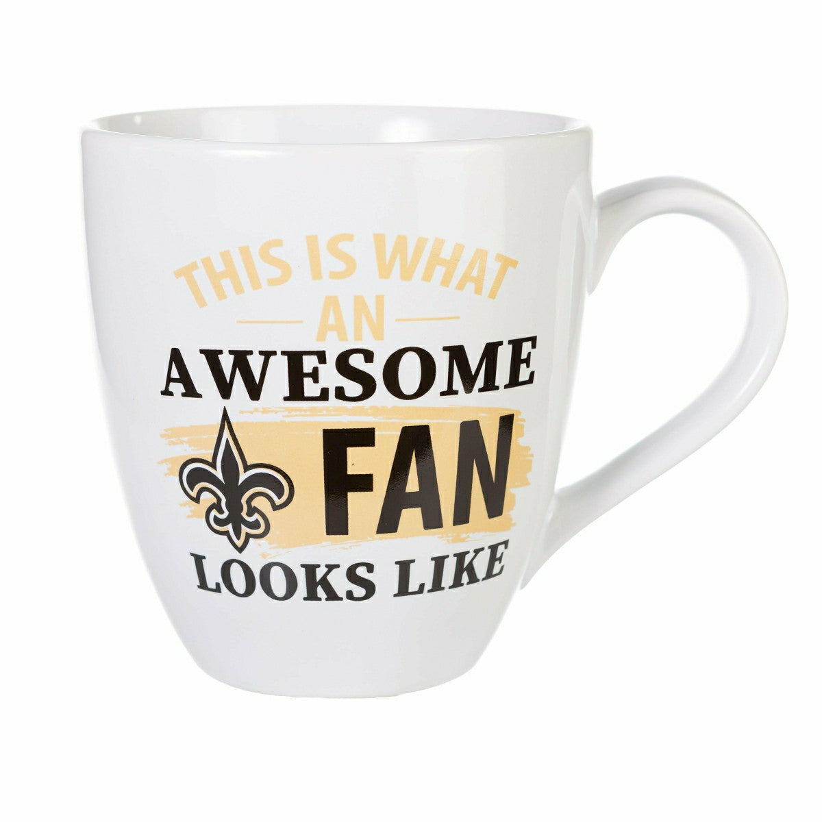 Team Sports America Signature - New Orleans Saints, Ceramic Cup O'Java 17oz Gift Set