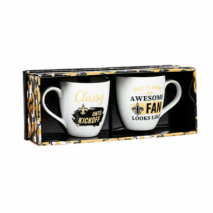Team Sports America Signature - New Orleans Saints, Ceramic Cup O'Java 17oz Gift Set