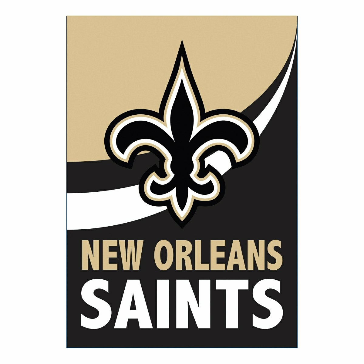 Team Sports America Value - New Orleans Saints Burlap Flag GDN Size