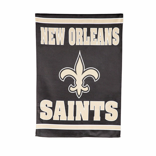 Team Sports America Recommended - Embossed Suede Flag, House Size, New Orleans Saints