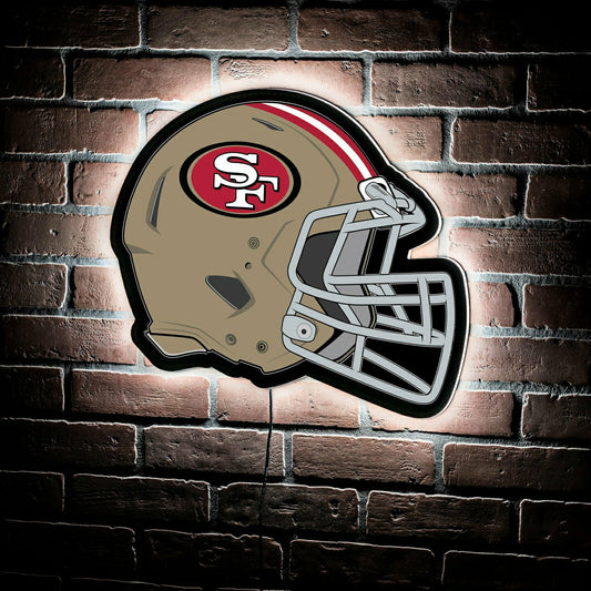 Team Sports America Classic - LED Wall Decor, Helmet, San Francisco 49ers