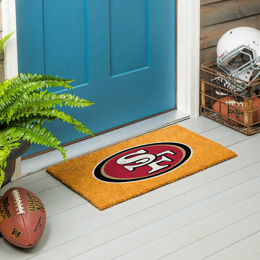 Team Sports America Everyday - Coir Mat, 16"x28", San Francisco 49ers