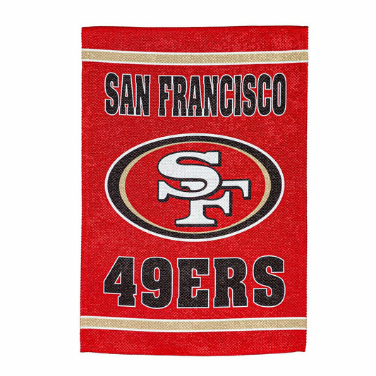Team Sports America Trending - Embossed Suede Flag, House Size, San Francisco 49ers