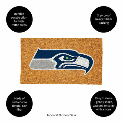 Team Sports America Everyday - Coir Mat, 16"x28", Seattle Seahawks