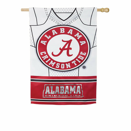 Team Sports America Signature - Team Sports America Alabama Crimson Tide Double Sided Jersey Suede House Flag, 29 x 43 inches