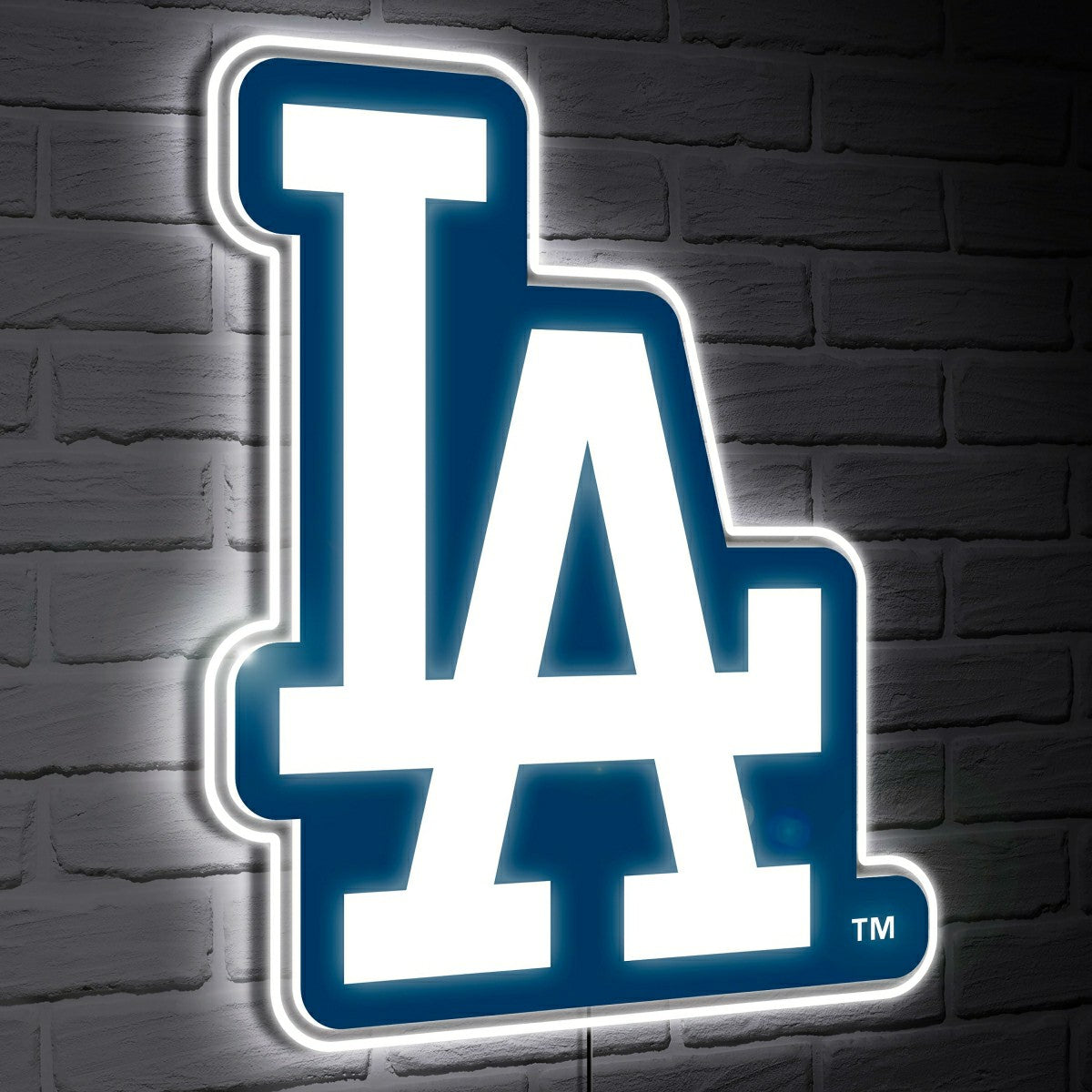 Team Sports America Value - Los Angeles Dodgers LED Wall Decor, Glazelite, Logo