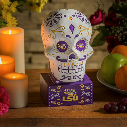Team Sports America Everyday - LSU, Sugar Skull Statue