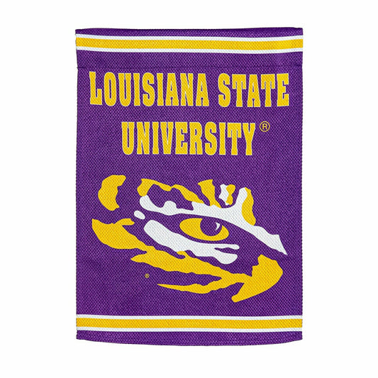 Team Sports America Recommended - Embossed Suede Flag, House Size, Louisiana State University