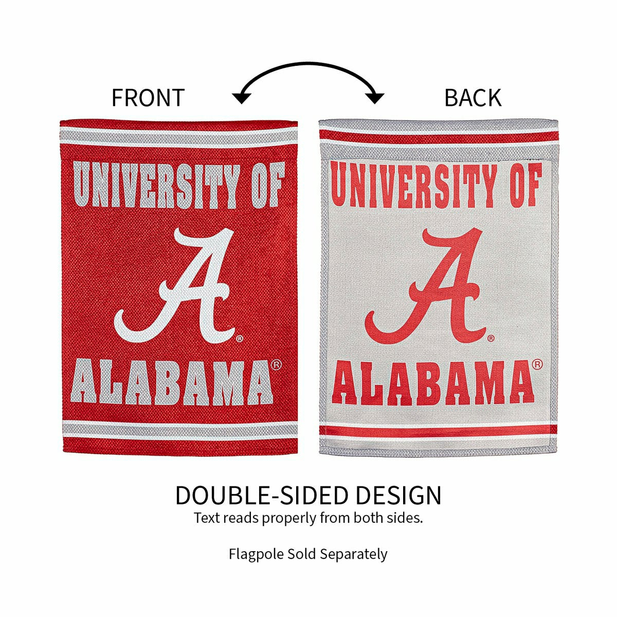 Team Sports America Trending - Embossed Suede Flag, GDN Size, University of Alabama