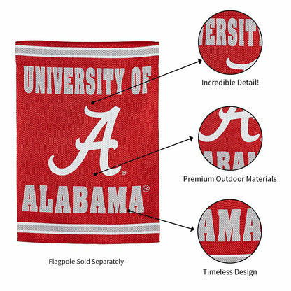 Team Sports America Trending - Embossed Suede Flag, GDN Size, University of Alabama