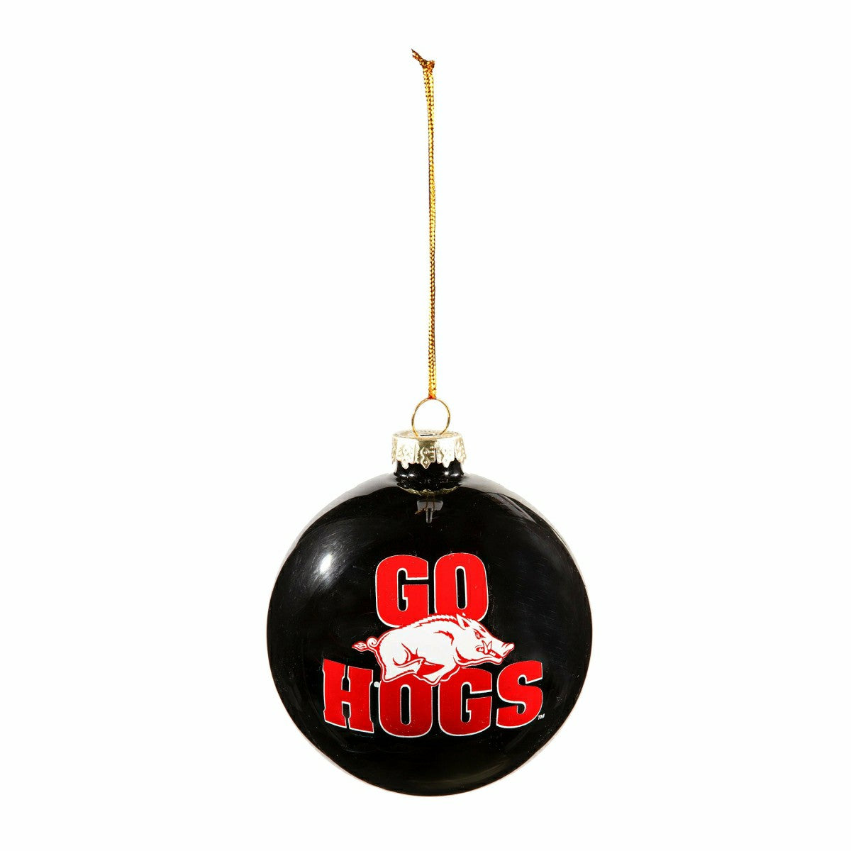 Team Sports America Essential - Blown Glass Ornament, University of Arkansas