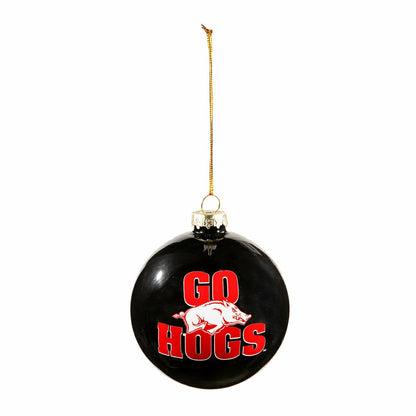 Team Sports America Essential - Blown Glass Ornament, University of Arkansas