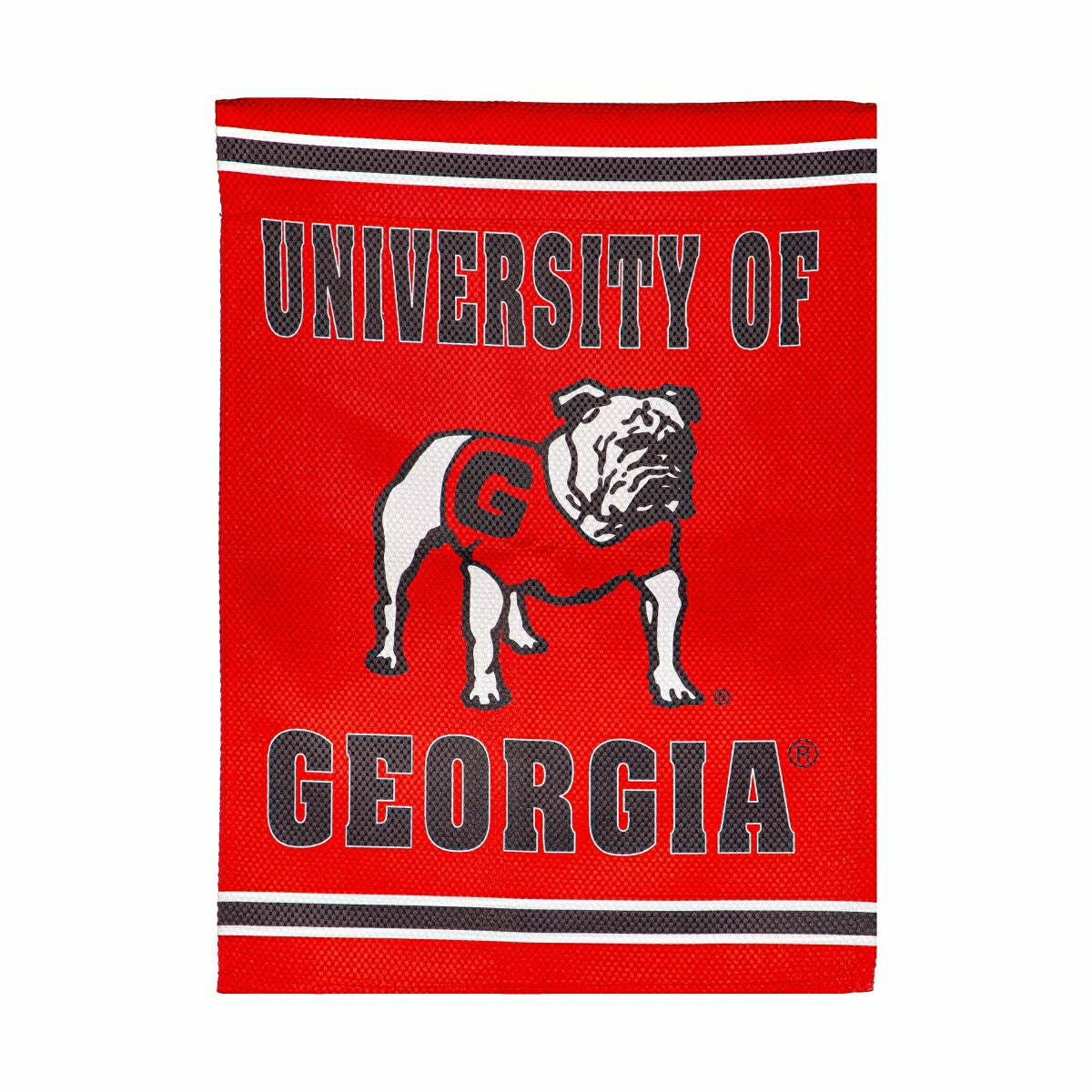 Team Sports America Everyday - Embossed Suede Flag, GDN Size, University of Georgia, Alternate Bulldo