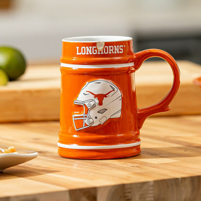 Team Sports America Value - University of Texas Ceramic Stein Cup, 24oz