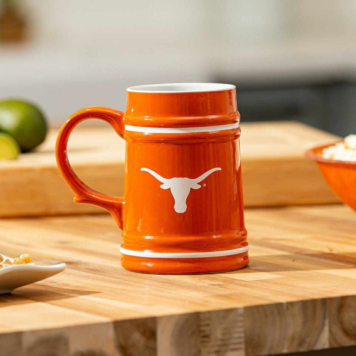 Team Sports America Value - University of Texas Ceramic Stein Cup, 24oz