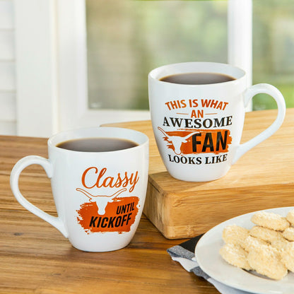 Team Sports America Best Seller - University of Texas, Ceramic Cup O'Java 17oz Gift Set