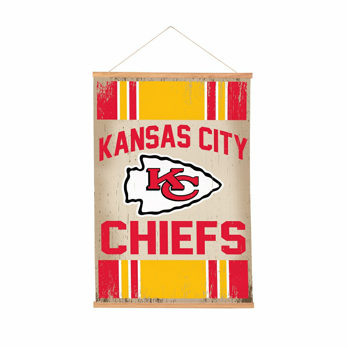 Team Sports America Everyday - Kansas City Chiefs, Canvas Wall Tapestry, Medium, 36x24