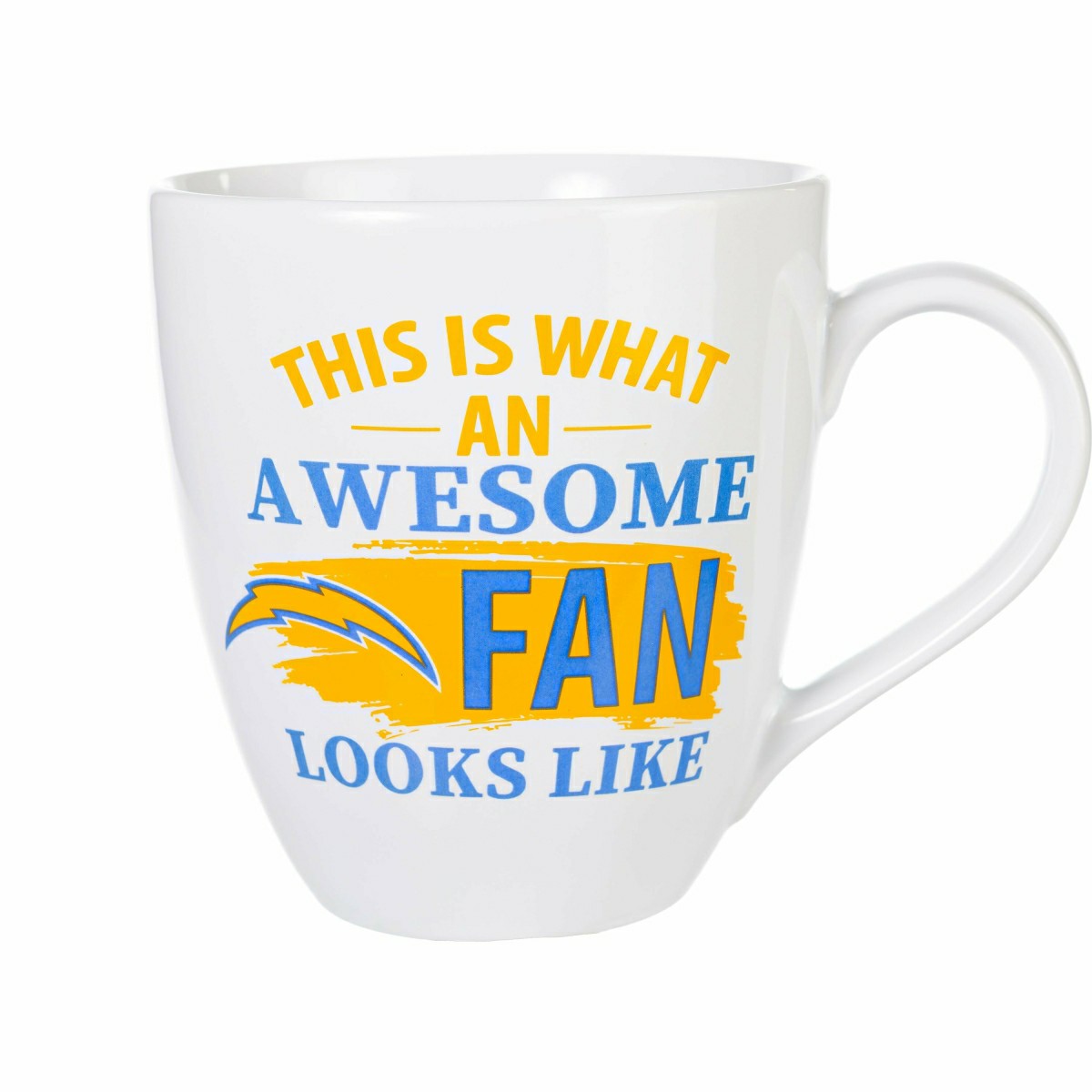 Team Sports America Recommended - Los Angeles Chargers, Ceramic Cup O'Java 17oz Gift Set