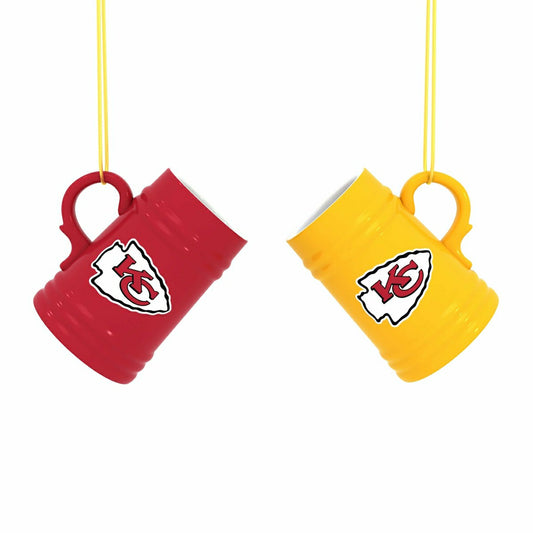 Team Sports America Signature - Kansas City Chiefs Ceramic Mini Stein, 3oz, set of 2