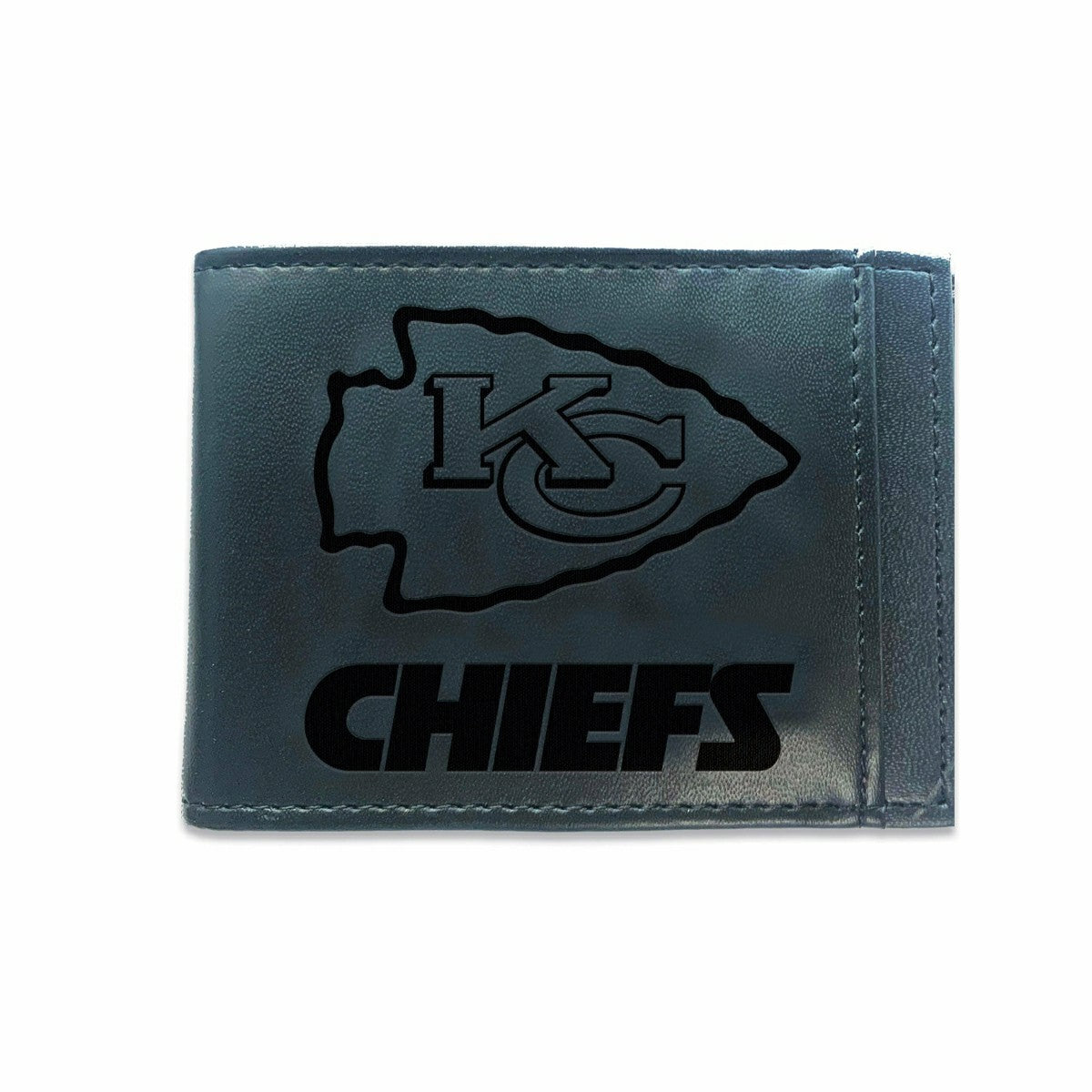 Team Sports America Classic - Front Pocket Wallet w/ RFID Blocking, Kansas City Chiefs, Black