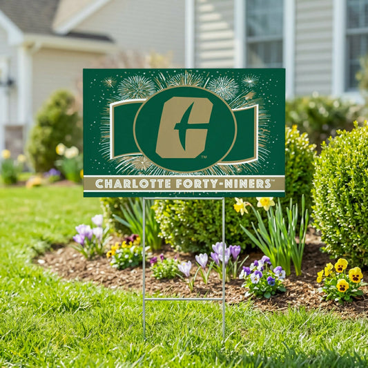 Team Sports America Essential - University of North Carolina/Charlotte Yard Sign, Patriotic