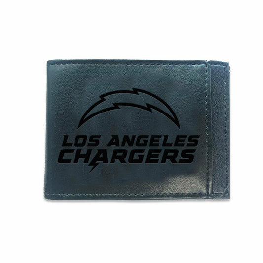 Team Sports America Exclusive - Front Pocket Wallet w/ RFID Blocking, Los Angeles Chargers, Black