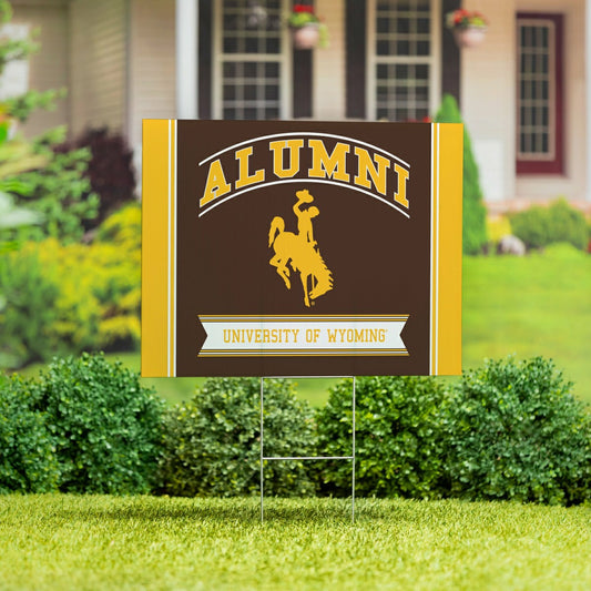 Team Sports America Everyday - University of Wyoming Coroplast Yard Sign Alumni