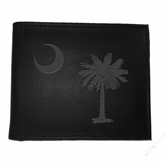 Team Sports America Exclusive - Bi-Fold Wallet, Black, South Carolina State Flag Logo